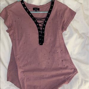 Distressed vintage top